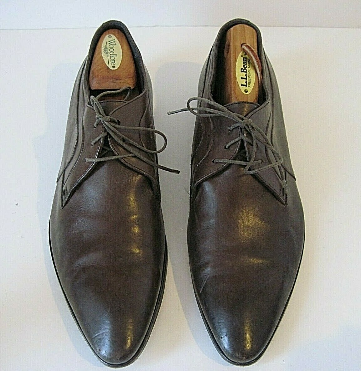 Hugo Boss Brown Leather Oxford Dress Shoe Lace Up Mens Size  display picture 1