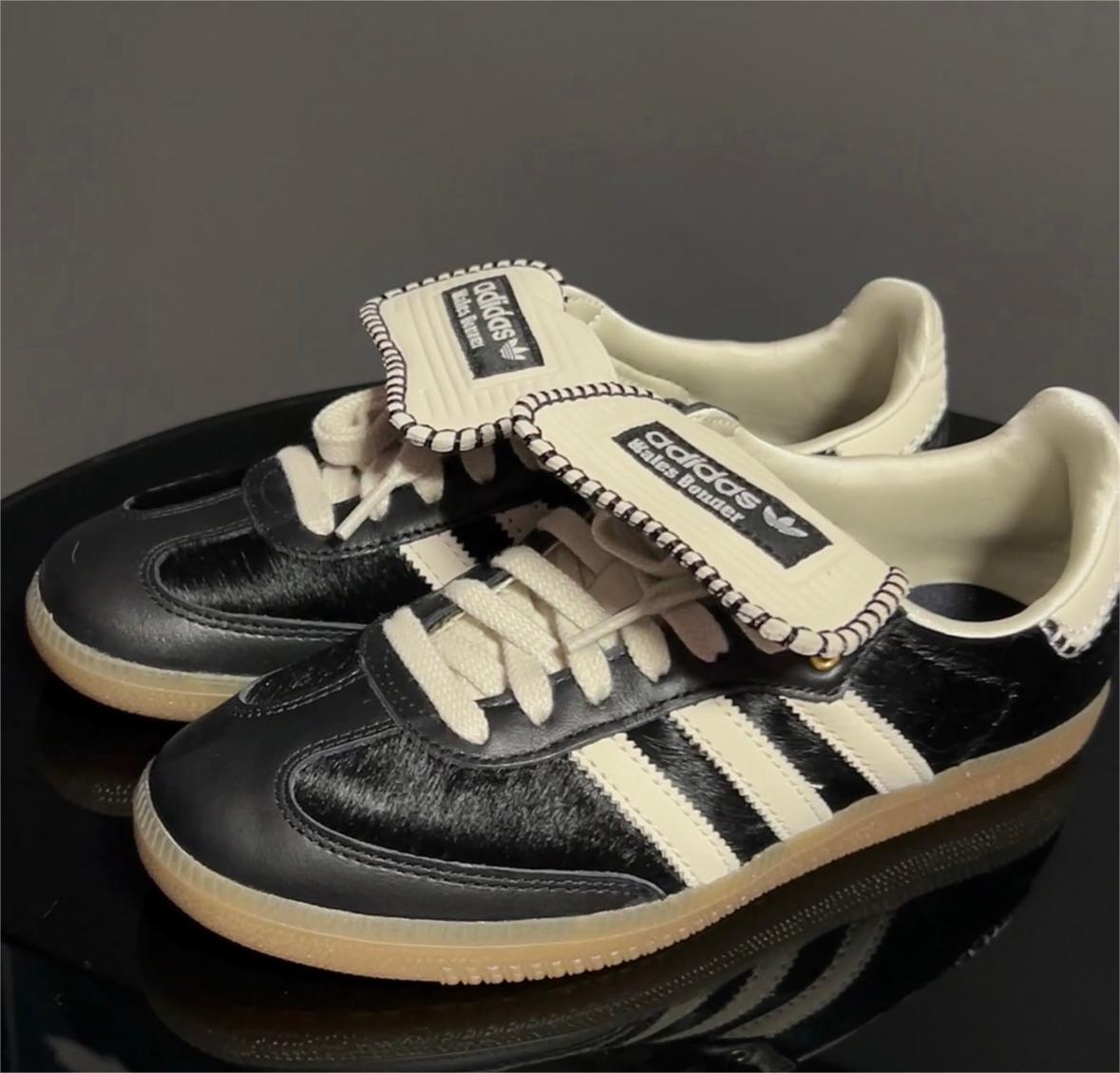 WALES BONNER x adidas originals Black Samba Pony Tonal for WALES BONNER x adidas originals Black Samba Pony Tonal for