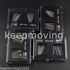 10 Pcs Dental Glass Screw Thread Fiber Post Single Refilled 1.2/1.4/1.6/1.8mm