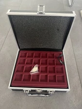 Leuchtturm Münzkoffer S mit 6 Tableaus für 144 x 2-Euro Münzen in Kapseln 360376