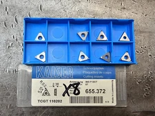 Qty 8 BIG Kaiser Daishowa TCGT 110202 655.372 P10CT Grade Carbide Inserts