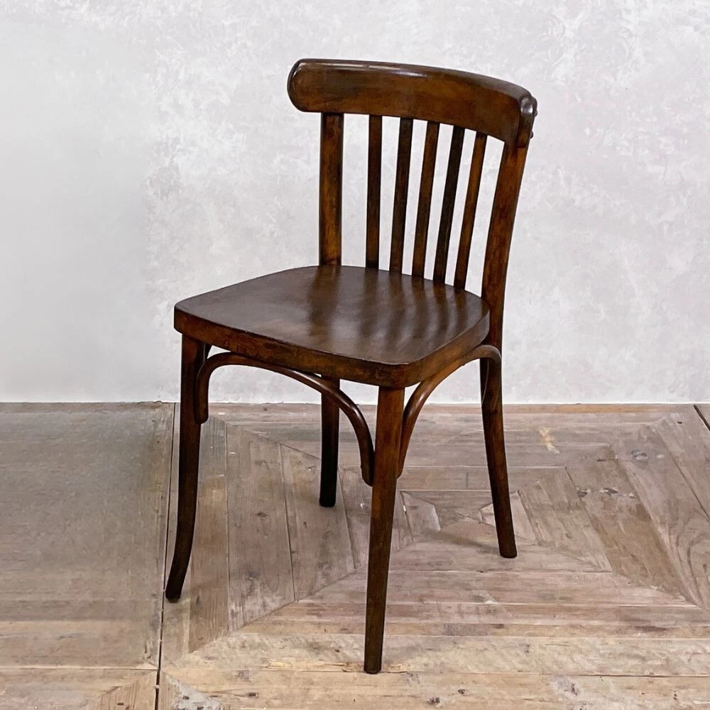 VINTAGE BENTWOOD DINING CHAIR LIGHT COLOURED VERTICAL SLATS eBay