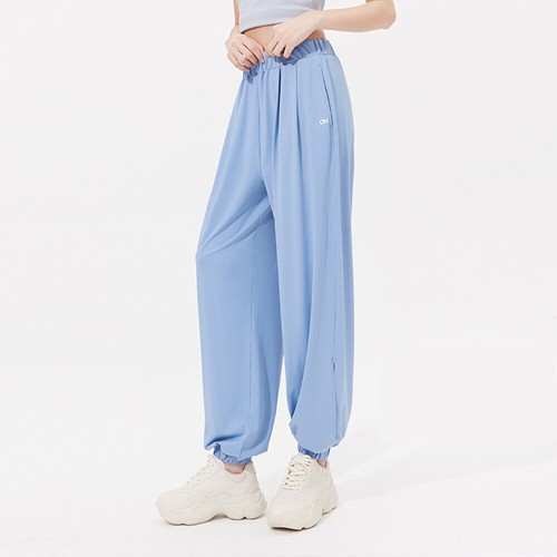 OH!SUNNY Women's Casual Pants Anti-UV UPF 50+ Streetwear Loose Trousers *Blue S*
