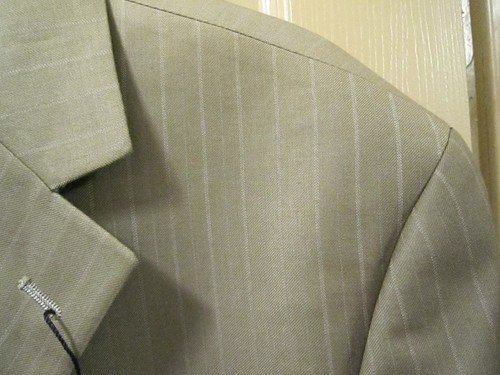 NEW 44L 38W ANGELO ROSSI LIGHT BROWN HAND TAILORED 2 PC SUIT, 3 BUTTON, NWOT - Picture 3 of 12