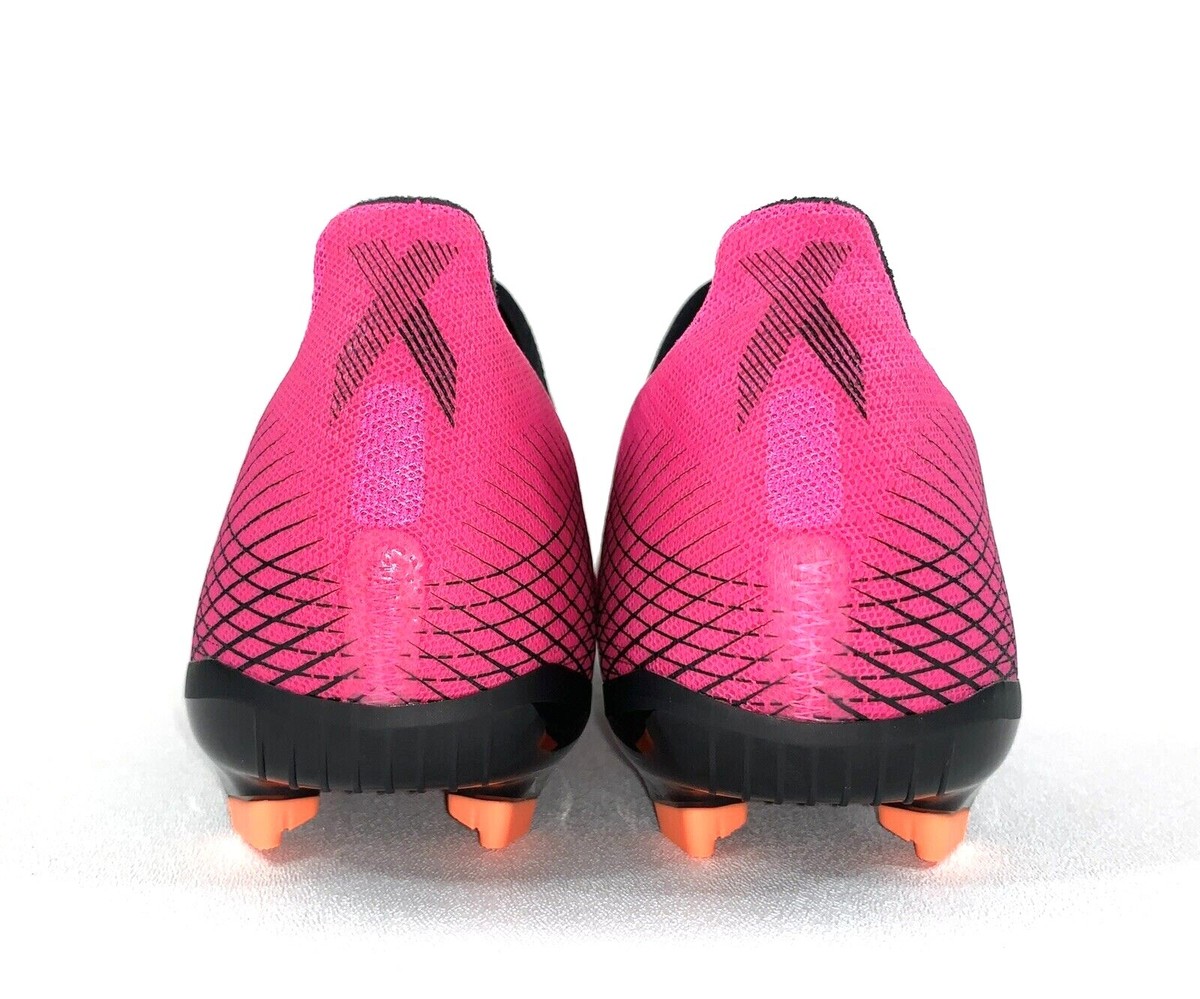 adidas X GHOSTED.3 FG Laceless Soccer Cleats Pink Black  display picture 1