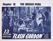 FLASH GORDON Vintage 1940s Original Lobby Card 3 Buster Crabbe Chapter 10 Serial