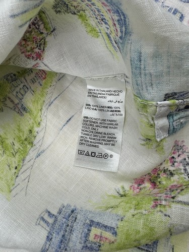 Chicos No Iron Southern Charm Tunic Button Up Size 3 100% Linen - Picture 9 of 9