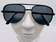 Vintage Swan Special 3 Black Metal Aviator Sunglasses USA FRAMES ONLY