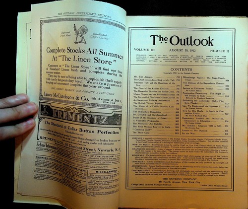 Outlook Magazine August 10 1912 Japan Rosenthal Murder Titanic Report - Picture 2 of 3