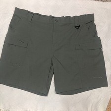 Columbia Men's Cargo Shorts olive green PFG Bahama Omni-Shade XXL EUC