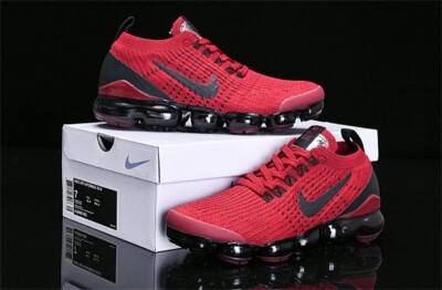 Red and black Nike Air VaporMax Flyknit 2 Men's Sneaker Shoes New