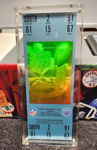 SUPER BOWL XXV 25TH ANNIVERSARY COMMEMORATIVE COLLECTION GIANTS VS BILLS - Picture 5 of 24
