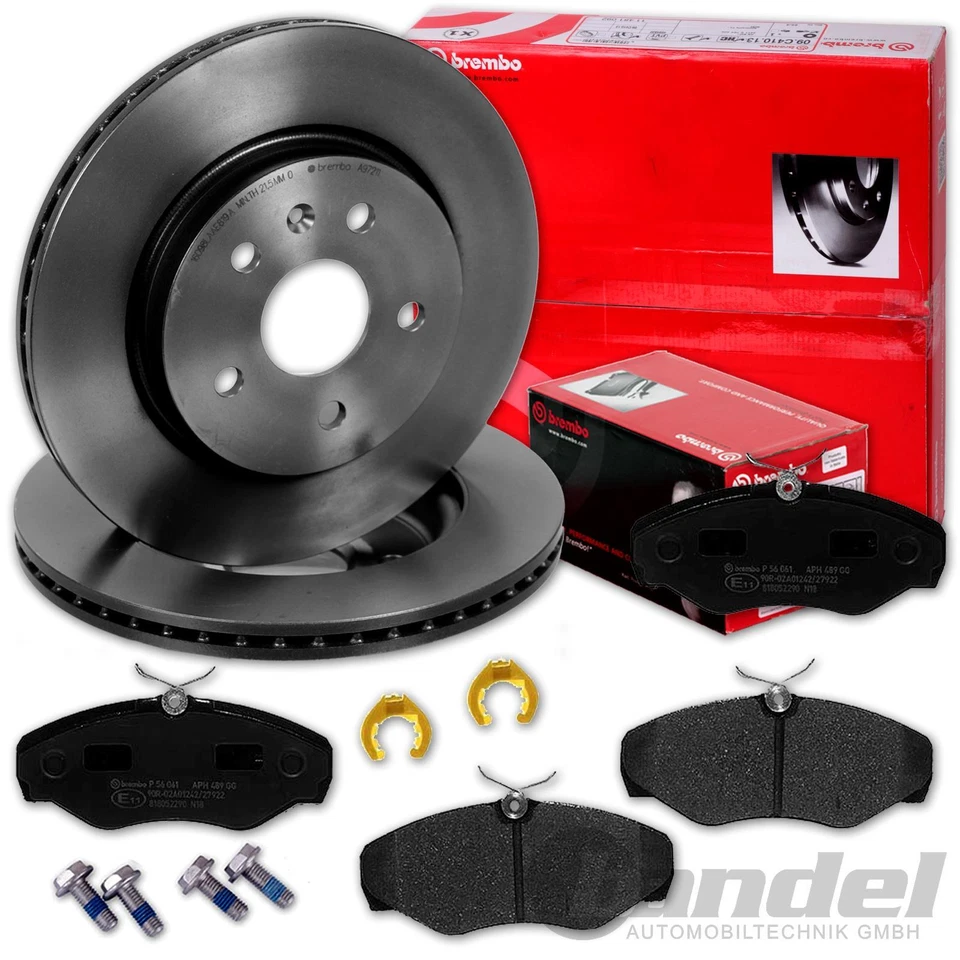 BREMBO Discos de Freno + Pastillas Delant. Trasero Apto para Renault Trafic Opel - Imagen 2 de 4