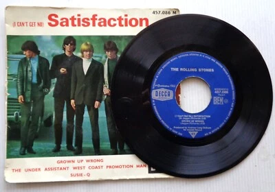 THE ROLLING STONES 45T 457.086 Decca 1965 I can't Get no Satifaction M.Jagger - Photo 1/2