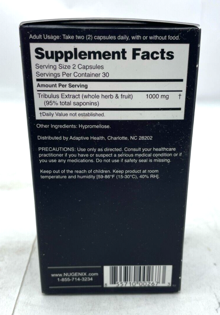 Nugenix Tribulus 1000mg Premium Men's Essentials Series 60 Capsules 07/2024^ NEW eBay