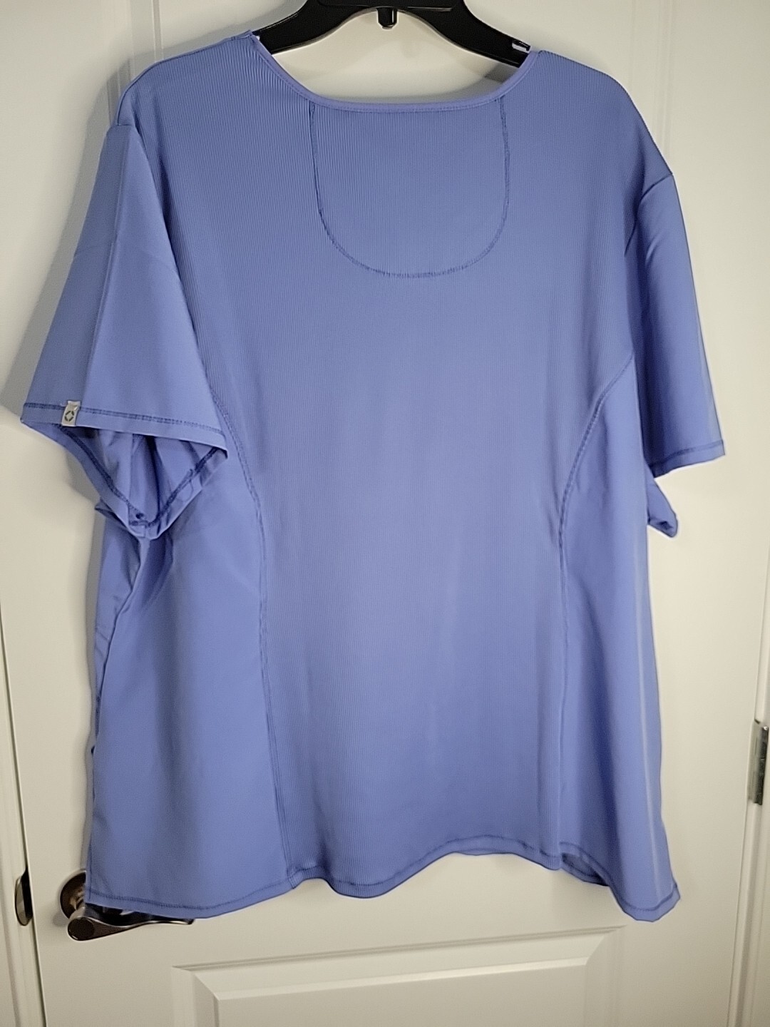 Infinity by Cherokee Mock Wrap Solid Scrub Top 26… - image 5