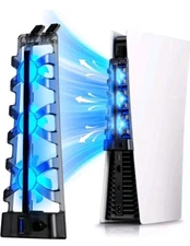 NexiGo PS5 Silent Enhanced Cooling Fan with Adjustable Speed, [Low Noise], [Auto