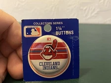 Vintage MLB Cleveland Indians Collectors Series 1 1/4" Button WinCraft USA