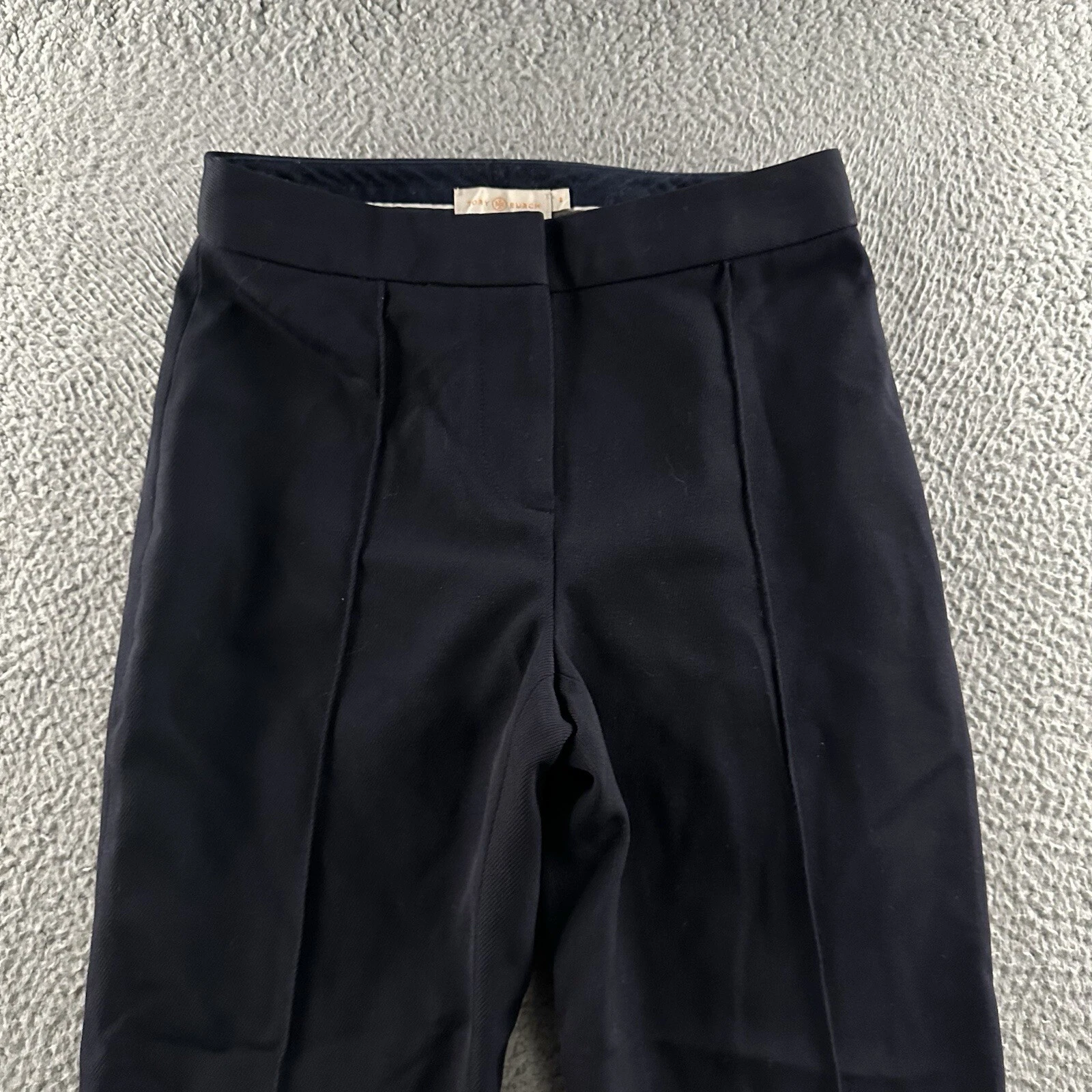 Pantaloni da donna blu Tory Burch taglia 0 pantaloni abiti alti misto lana poliestere