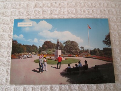 VINTAGE FARBIGE POSTKARTE, HOWARD DAVIS PARK, JERSEY C.I.