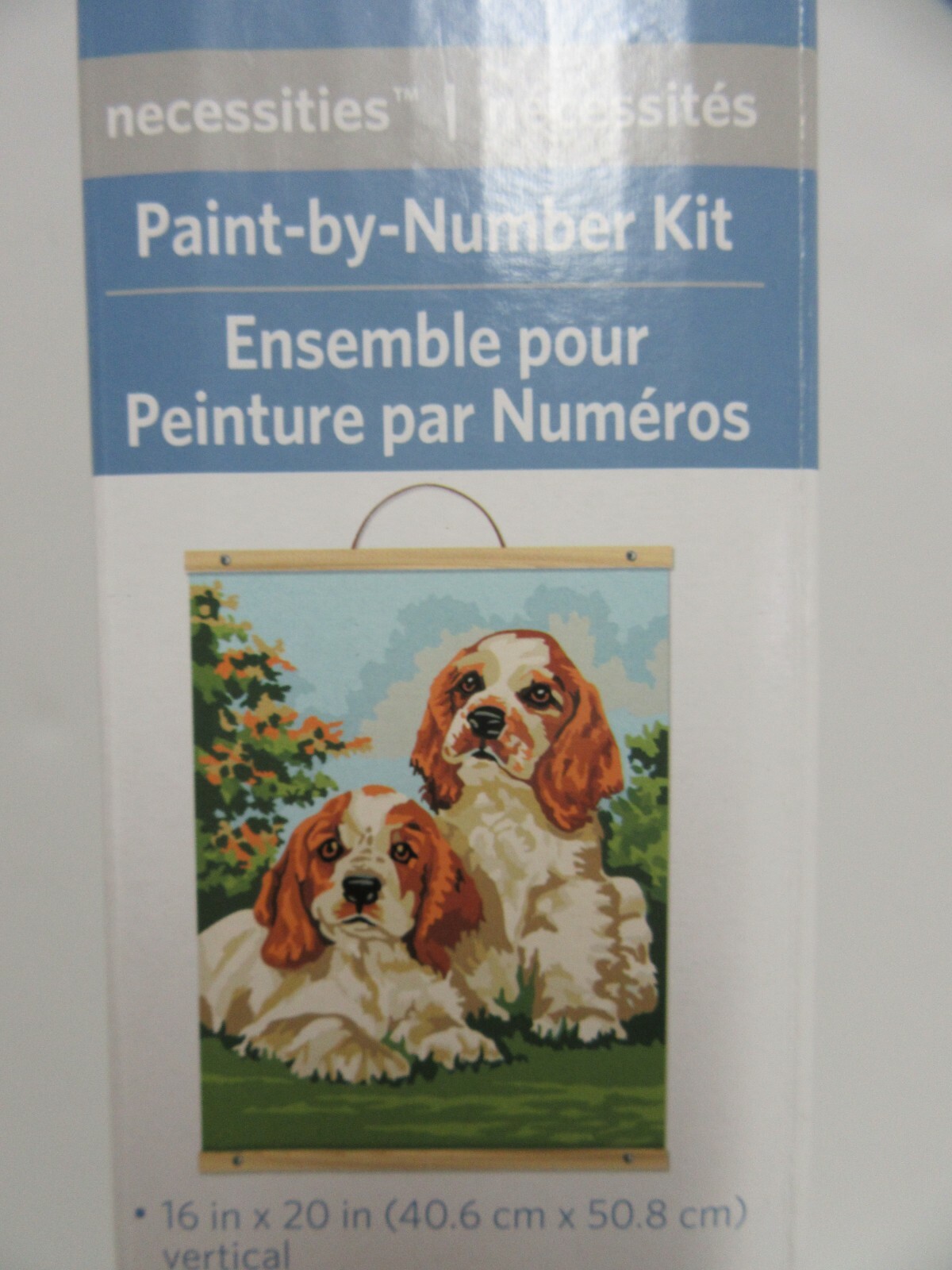 Artists Loft Paint By Number Kit Puppy Dog 16x20 Wooden Display Hanger