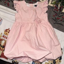 Chaps Pink Gingham Easter Dress As 18 MTH Toddler Girl Bubble Dress Spring Euc
