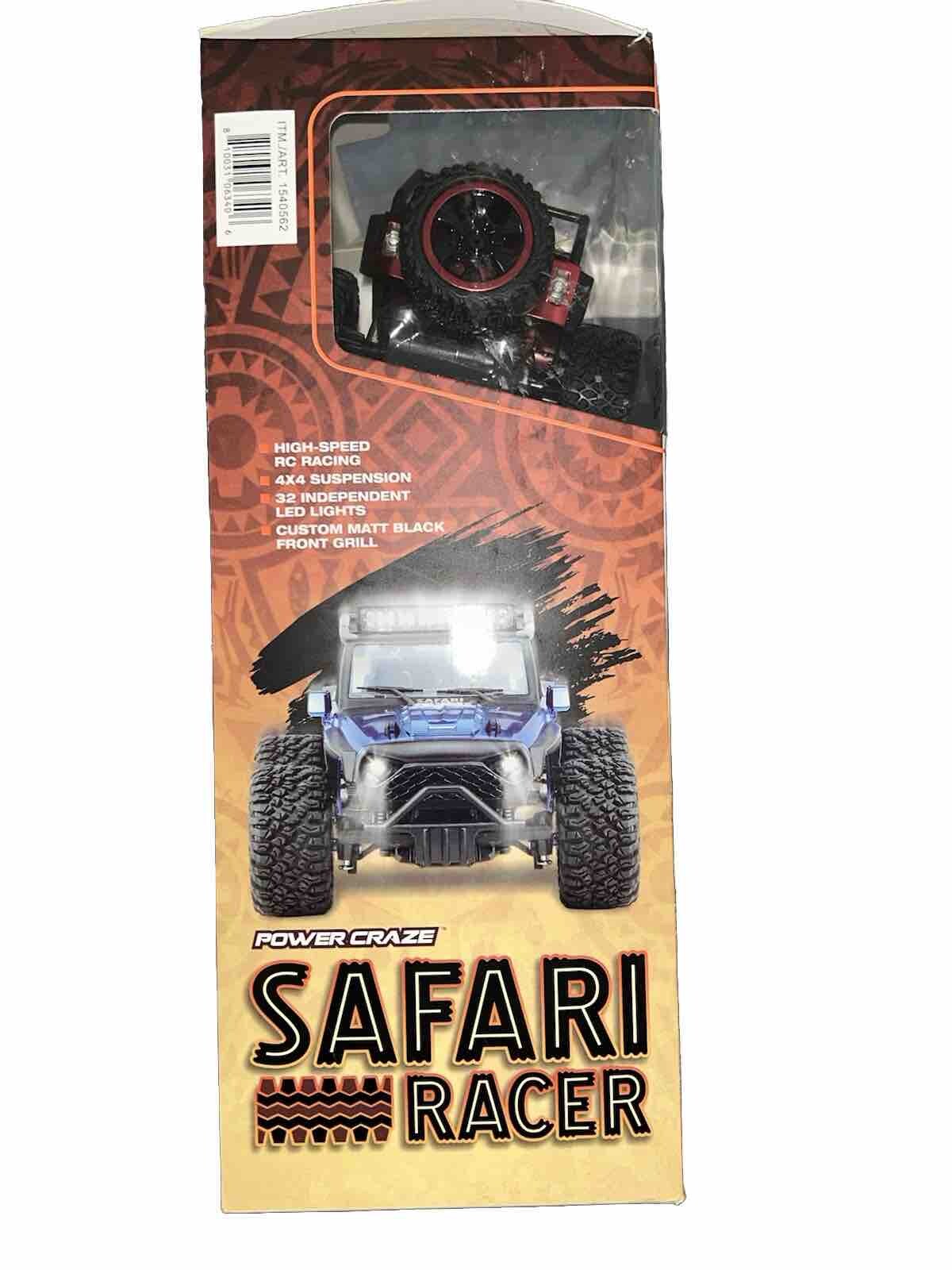 Power Craze Safari Racer | 2.4 GHz Remote Controlled RC High Speed Jeep | RED