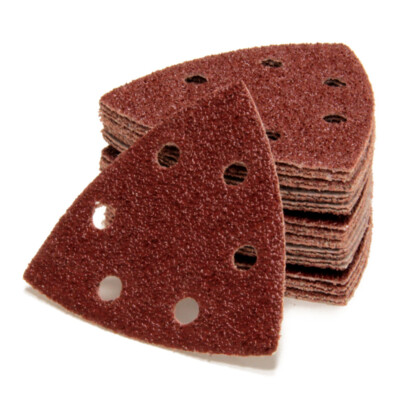 Set 50 Stück Delta Schleifdreicke 93x93x93mm Körung Deltaschleifer Schleifpapier
