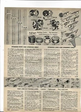 1949 Sears Catalog Ad Page BACHE BROWN SPINNING REEL ROD J.C. HIGGINS BAMBOO BOX