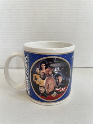 Star Trek Next Generation  The Crew  1994 Enesco Coffee Mug