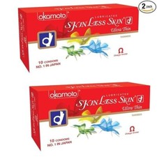 OKAMOTO Skinless Skin 20 Condoms - Ultra Thin No.1 in Japan Maximise Sensation