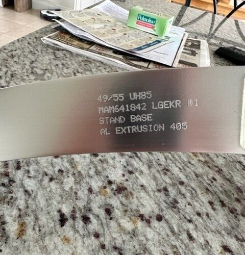 ORIGINAL LG MAM641842 TV STAND BASE For 49/55UH85 USED in PERFECT CONDITION