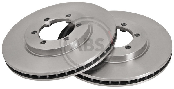 Front Set 2x Brake Discs A.B.S. 17015 for Ssangyong/Daewoo Musso/Rexton/Korando/