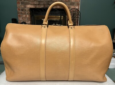 LOUIS VUITTON エピバック Louis Vuitton LV Keepall 50 Brown Epi Leather handbag Travel