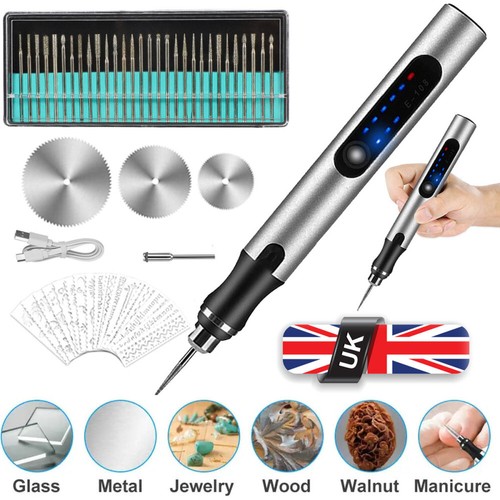 52X Electric Engraving Pen Cordless Carving Pen Rechargeable Micro Engraver Tool - Picture 4 of 16