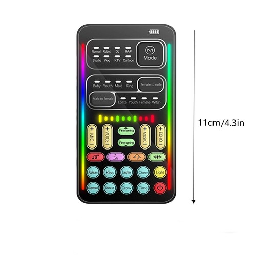Voice Changer Voice Modulator I9 Voice Changer Set Multifunction Portable Mini - Afbeelding 3 van 8