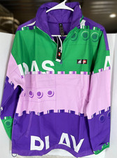 $90 Adidas Classic LEGO&reg; Half-Zip Windbreaker Jacket HP0938 Kids Size L NWT