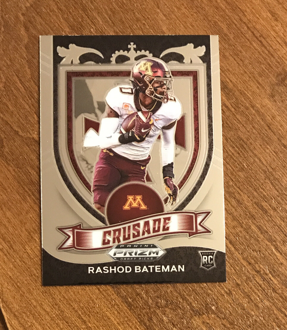 Rashod Bateman 2021 Prizm Draft Picks Crusade Rookie #166 Minnesota Ravens RC