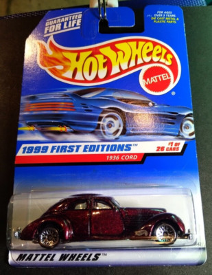 1999 Hot Wheels First Editions 1936 Cord #649 Purple HTF Fast Ship!