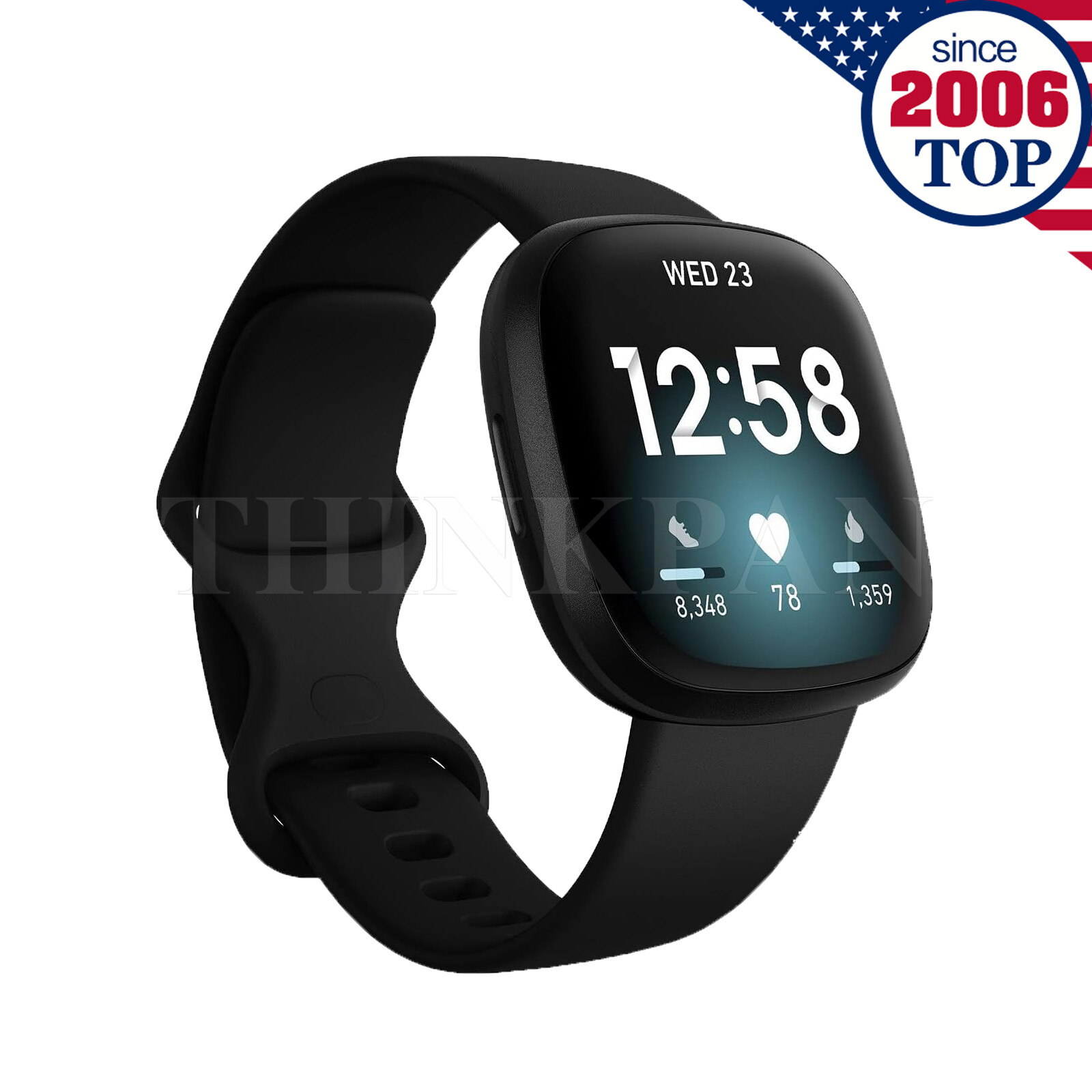 Fitbit Versa 3 Wristband Activity Tracker, Health & Fitness Smartwatch with GPS