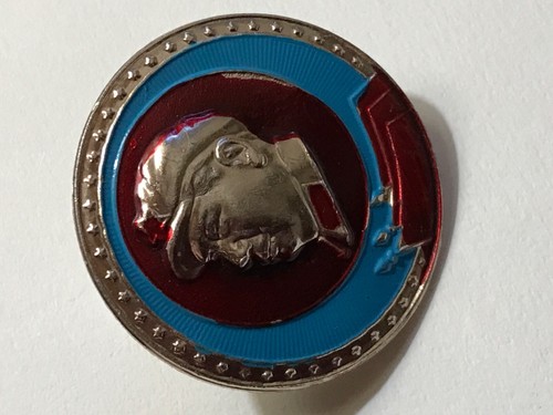 VORSITZENDER MAO ZEDONG TSE-TOUNG CHINA R.P.C. SELTENE PINBACK BROSCHE 1966 - Bild 3 von 6