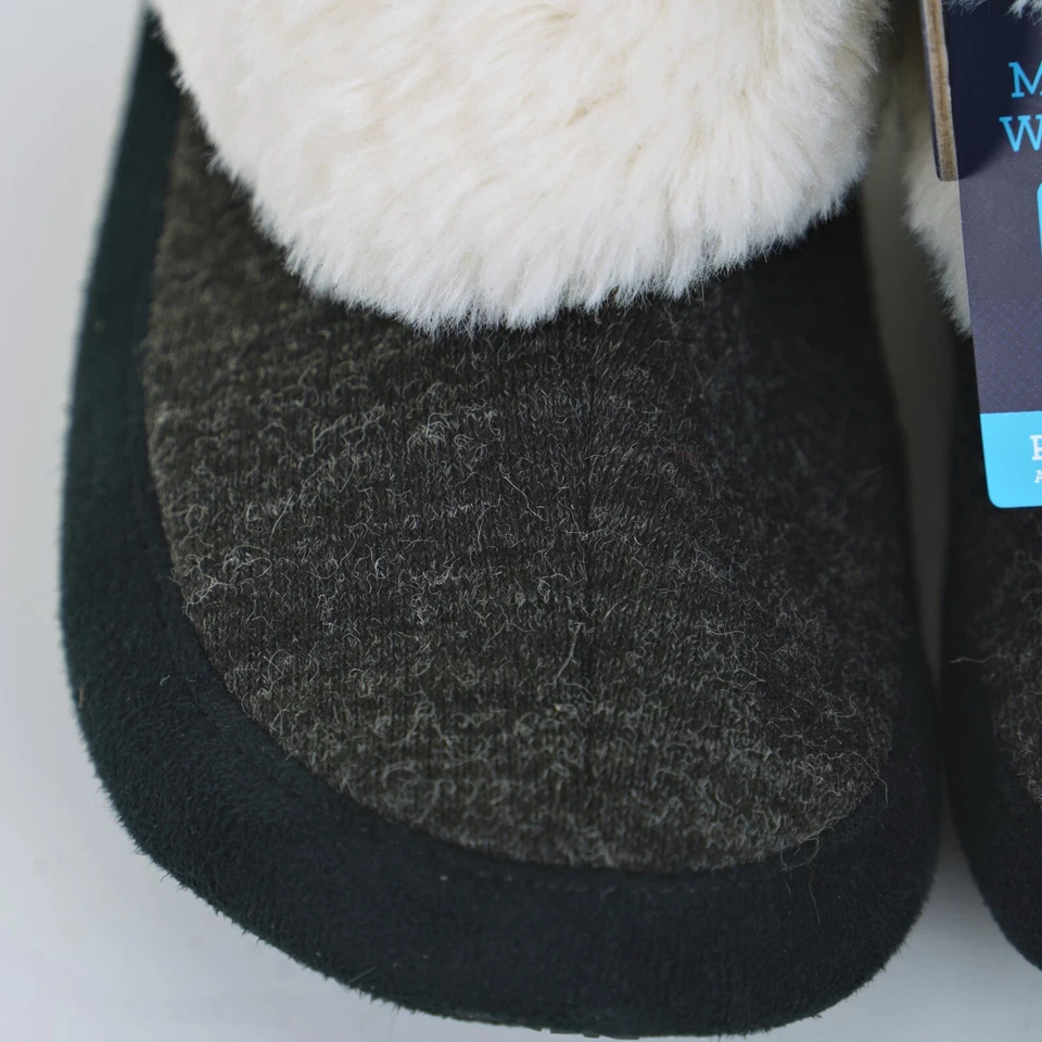 ISOTONER Feminino TAMANHO 5-6 PEQUENO Marisol BOTA PRETA URZE CHINELO Acabamento de Pele - Imagem 3 de 4