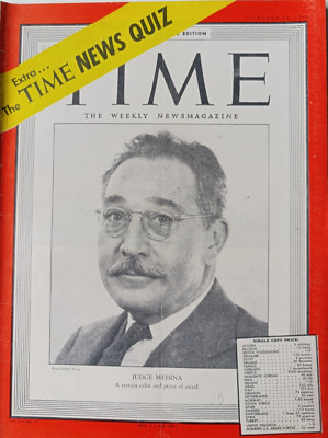 Time Magazine OCTOBER 1949  '' Judge Harold Medina Ilse Koch Shirley Temple ''