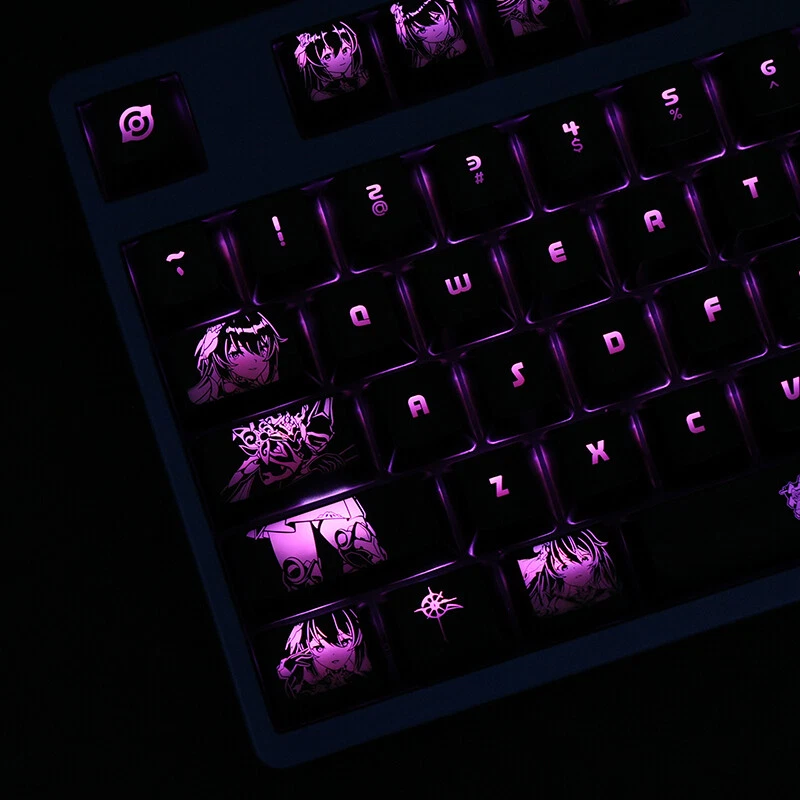 Anime Honkai Impact 3 Seele Vollerei Backlit OEM Keycaps f/Mechanical Keyboard - Image 2 of 4