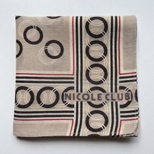 HANDKERCHIEF MEN'S VINTAGE ART POLKA DOT POCKET SQUARE COTTON 18" A-0185