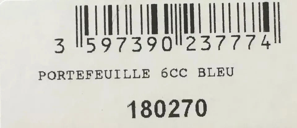 Cartera Billetera ST Dupont 6CC Cuero Martillado Azul 180270 Foto 4 de 4