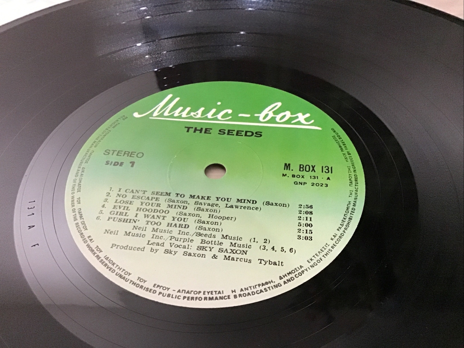 The Seeds The Seeds. Vinyl. 1986 Greece. VG+/VG+ Picture 12 of 14