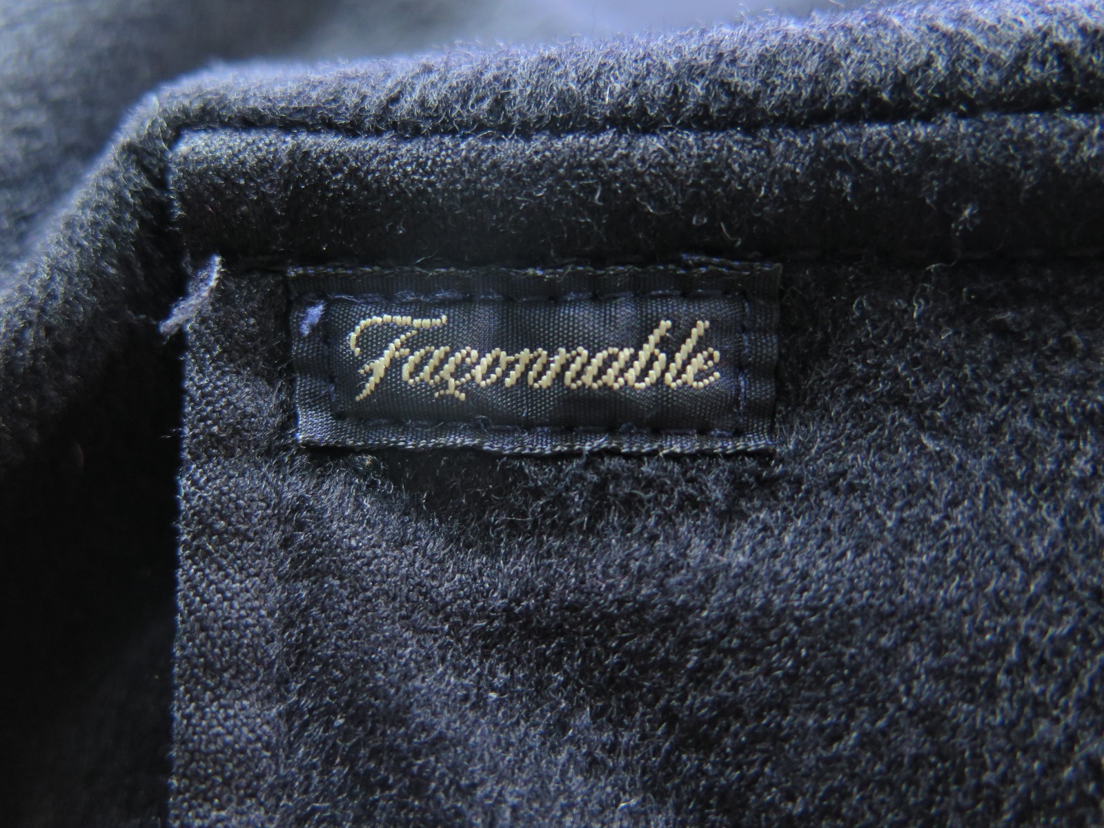 Faconnable 100% Wool Solid Black Winter PeaCoat B… - image 9