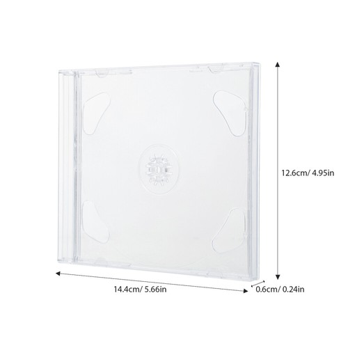 6 Pcs CD-Hülle Aufbewahrungsbehälter Für DVD-Halter -Speicherorganisator - Bild 12 von 12