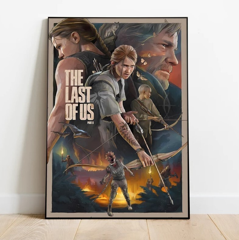 Last of Us II Poster, Wall Art & Home Decor, Video Game Poster Gift-image